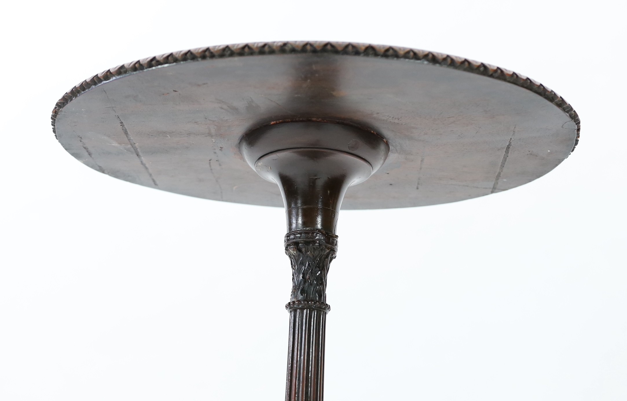A George III style mahogany torchere